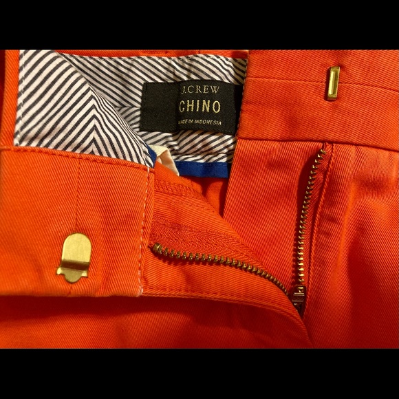 J CREW Orange Chino Short Shorts with Pockets Womens Size 0 - Picture 10 of 16